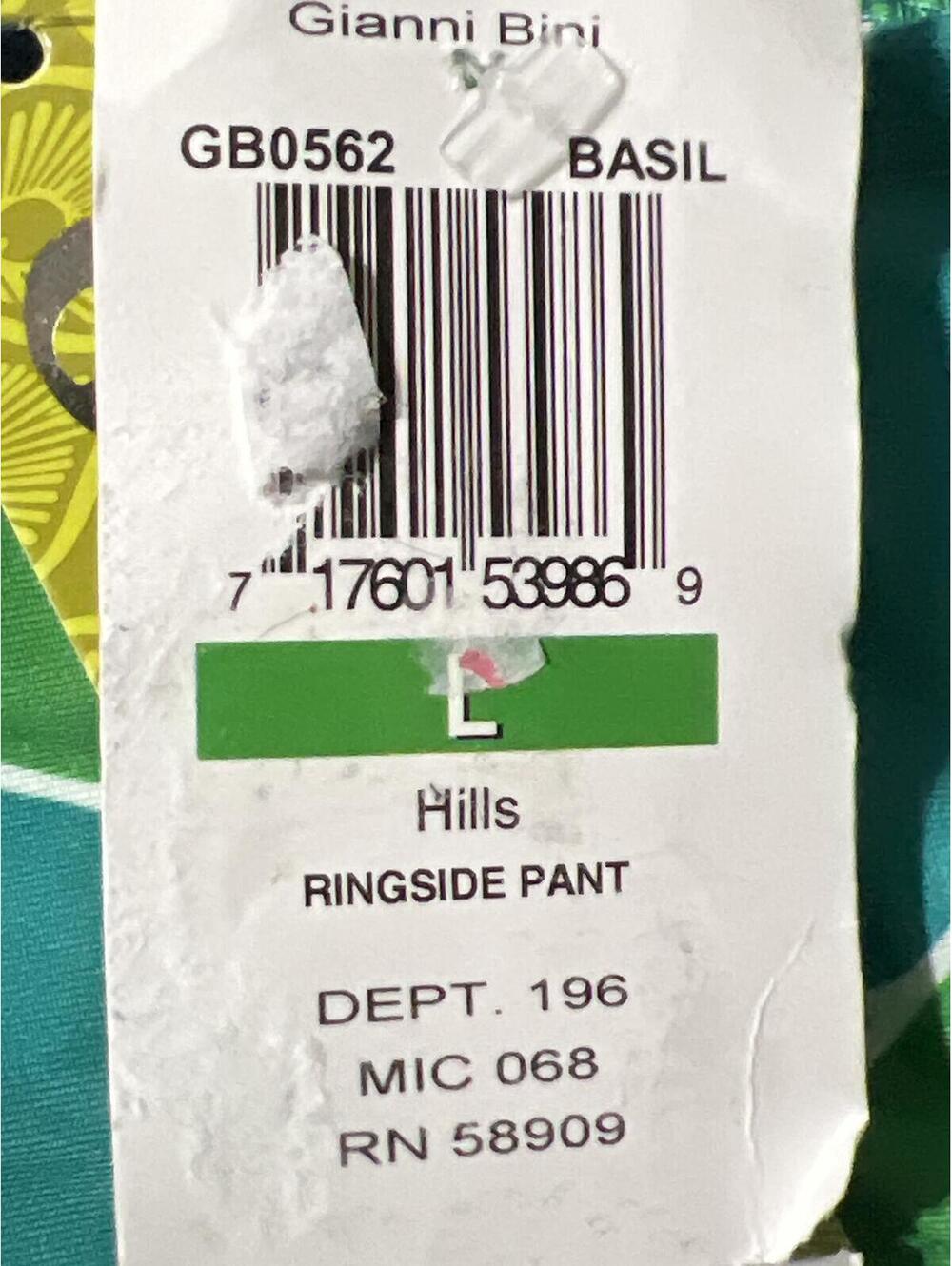 Gianni Bini Basil Green One-Shoulder Bikini Set - Size L - Picture 3 of 7